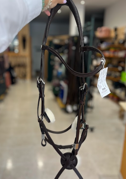 CABEZADA MEXICANA PRO-JUMP STUBBEN MARRON